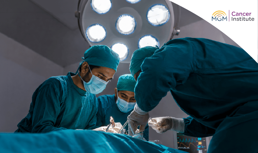 multidisciplinary cancer surgery team including oncologist surgeon radiologist planning treatment